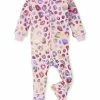 Budget 💯 The Children's Place Baby Toddler 👧 Girls Fleece Zip-Front One Piece Footed Pajama Dino/leopard 2 Pack 😍