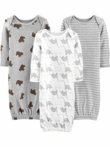 Deals ๐คฉ Simple Joys By Carter's Unisex Babies' Cotton Sleeper Gown, Pack Of 3 Heather/stripe/avocados ๐ 1 Deals ๐คฉ Simple Joys By Carter's Unisex Babies' Cotton Sleeper Gown, Pack Of 3 Heather/stripe/avocados ๐