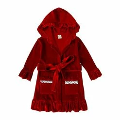 New โจ Toddler ๐ง Girls Long Sleeve New ๐ Christmas Bathrobe Velvet Sleepdress Leisure Wear For Baby Girl Animal (D, 9-12 Months) โ