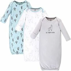 Budget 🥰 Touched By Nature Unisex Baby Organic Cotton Gowns Pink Gray Scribble 🧨 -Sleepwear & Robes Sales 41L3IQ3hrvL. AC