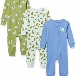 Outlet 😉 Amazon Essentials Unisex Toddlers And Babies' Snug-Fit Cotton Footless Sleeper Pajamas, Multipacks 🎉 -Sleepwear & Robes Sales 41MMFQ3PVoL. AC