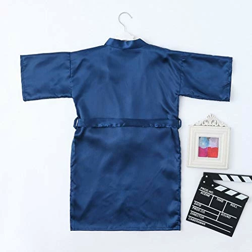 Best Sale ๐ Satin Sleepwear Silk Solid Toddler Baby Bathrobe Robes Clothes Kids Kimono ๐ง Girls ๐ง Girls Swallowtail Jacket Kids (Navy, 4) ๐ 5 Best Sale ๐ Satin Sleepwear Silk Solid Toddler Baby Bathrobe Robes Clothes Kids Kimono ๐ง Girls ๐ง Girls Swallowtail Jacket Kids (Navy, 4) ๐ - Image 5