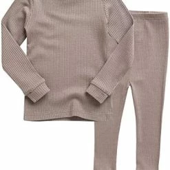 Budget 🛒 VAENAIT BABY 6M-12Y Kids Unisex 👧 Girls & Boys Soft Comfy Modal Tencel Shirring Sleepwear Pajamas 2pcs Set A-11-ivory 😀 -Sleepwear & Robes Sales 41N7vT8WlhL. AC