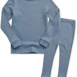 Budget 🛒 VAENAIT BABY 6M-12Y Kids Unisex 👧 Girls & Boys Soft Comfy Modal Tencel Shirring Sleepwear Pajamas 2pcs Set A-11-ivory 😀 -Sleepwear & Robes Sales 41OZMnWKQyL. AC