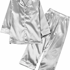 Deals ๐ Weixinbuy Pajama Set For Kid Baby Boy Girl Button-up Silk Pajama Sleepwear Nightwear Loungewear Clothes Set Gifts For Kids Red (short Sleeve) ๐ 26 Deals ๐ Weixinbuy Pajama Set For Kid Baby Boy Girl Button-up Silk Pajama Sleepwear Nightwear Loungewear Clothes Set Gifts For Kids Red (short Sleeve) ๐ -Sleepwear & Robes Sales 41PHrkbYRWL. AC