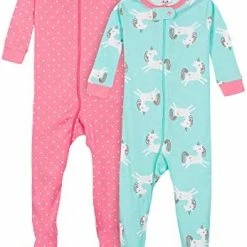 Cheap 🎁 Gerber Baby 👧 Girls' 2-Pack Footed Pajamas Rose Garden Yellow 👍 -Sleepwear & Robes Sales 41PiLzifr9L. AC