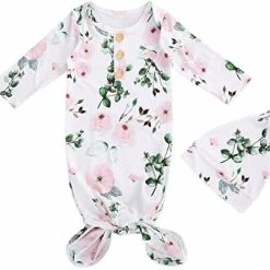 Best reviews of ✨ Infant Newborn Baby 👧 Girls Floral Sleep Gown Headband Sleepwear Romper Sleeping Bags Outfits Mini Floral 🔥 -Sleepwear & Robes Sales 41QB6LQjYL. AC