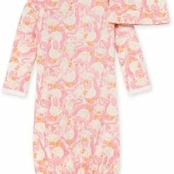 Coupon 🛒 Burt's Bees Baby Baby Sleeper Gown & Hat Set Waddle Waddle Blue ⭐ -Sleepwear & Robes Sales 41QLI2gi DL. AC