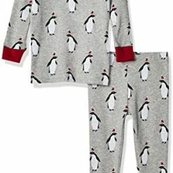 Outlet 🎁 Amazon Essentials Unisex Babies, Toddlers And Kids' Snug-Fit Cotton Pajama Sleepwear Sets Happy Camper 🔔 -Sleepwear & Robes Sales 41SNQcxVp2L. AC