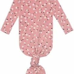 Cheapest ✨ Posh Peanut Knotted Newborn Gown - Newborn Gowns For 👧 Girls, Baby Sleep Gown - Baby Girl Gowns 0-3 Months, Baby Knotted Gowns Pink Heather 🛒 -Sleepwear & Robes Sales 41T8pmOMufL. AC