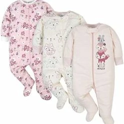 Top 10 🥰 Gerber Baby 👧 Girls' 3-Pack Sleep 'N Play Bunny Star 🤩 -Sleepwear & Robes Sales 41TEnva2zL. AC