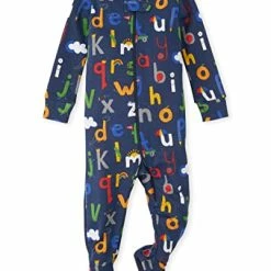 Coupon โจ The Children's Place Baby And Toddler Snug Fit 100% Cotton Zip-Front One Piece Footed Pajama Allover Alphabet ๐
