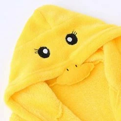 Discount 👏 Cartoon Bathrobes 0-12 Months Infant Boys 👧 Girls Cartoon Flannel Bathrobes Hoodie 🧥 Coat Footwear Outfits Cotton Soft Yellow 🥰 -Sleepwear & Robes Sales 41UI40PeBqL