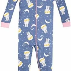Brand new 🧨 LAMAZE 👧 Girls' Super Combed Natural Cotton Footless Stretchie One Piece Sleepwear, Baby And Toddler, Zipper, 1 Pack Purple Moon And Stars 😉 -Sleepwear & Robes Sales 41UMbcCkVtL. AC