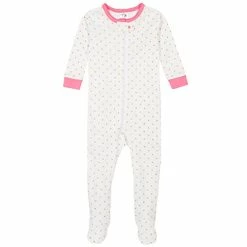 Best Sale 🤩 Gerber Baby 👧 Girls' 4-Pack Footed Pajamas Roses And Fox 😉 -Sleepwear & Robes Sales 41VM1kHX4LL