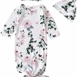 Brand new ๐ Newborn Baby ๐ง Girls Boy Knotted Gown Floral Nightgown Sleeper Gown Swaddle Headband Hat Coming Home Outfit Set Pink โ๏ธ 20 Brand new ๐ Newborn Baby ๐ง Girls Boy Knotted Gown Floral Nightgown Sleeper Gown Swaddle Headband Hat Coming Home Outfit Set Pink โ๏ธ -Sleepwear & Robes Sales 41VOS2DkwoL. AC