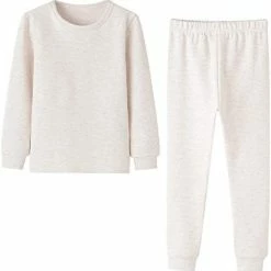 Brand new 🔥 Enfants Chéris Toddler Pajamas 👧 Girls Boys Warm Cotton Pjs For Kids, 24M-6 Years Plain-camel ✔️ -Sleepwear & Robes Sales 41WZiwYZ dL. AC