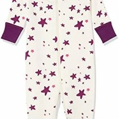 Flash Sale 🧨 Moon And Back By Hanna Andersson Baby 👧 Girls' One-Piece Organic Cotton Footless Pajamas Pink Flowers ✨ -Sleepwear & Robes Sales 41Wb010uJS. AC
