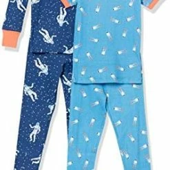 Promo 😍 Amazon Essentials Unisex Babies, Toddlers And Kids' Snug-Fit Cotton Pajama Sleepwear Sets Shooting Star 🔥 -Sleepwear & Robes Sales 41XKHFXlCEL. AC