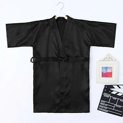Cheap ๐ Toddler Kimono Solid Silk Robes Kids Clothes Sleepwear Bathrobe ๐ง Girls Baby Satin Big ๐ง Girls 2t Winter (Black, 4-5 Years) ๐ 3 Cheap ๐ Toddler Kimono Solid Silk Robes Kids Clothes Sleepwear Bathrobe ๐ง Girls Baby Satin Big ๐ง Girls 2t Winter (Black, 4-5 Years) ๐ - Image 3