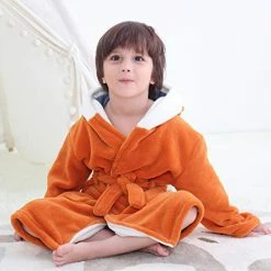 Flash Sale ⭐ Baby Unisex Plush Animal Hooded Robe For Toddler Multicolored Sleepwear Fox ✔️ -Sleepwear & Robes Sales 41Y5L6DW6CL