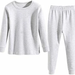 Brand new 🔥 Enfants Chéris Toddler Pajamas 👧 Girls Boys Warm Cotton Pjs For Kids, 24M-6 Years Plain-camel ✔️ -Sleepwear & Robes Sales 41Yd265NXgL. AC