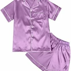 Deals ๐ Weixinbuy Pajama Set For Kid Baby Boy Girl Button-up Silk Pajama Sleepwear Nightwear Loungewear Clothes Set Gifts For Kids Red (short Sleeve) ๐ 23 Deals ๐ Weixinbuy Pajama Set For Kid Baby Boy Girl Button-up Silk Pajama Sleepwear Nightwear Loungewear Clothes Set Gifts For Kids Red (short Sleeve) ๐ -Sleepwear & Robes Sales 41Yl7MJC6hL. AC