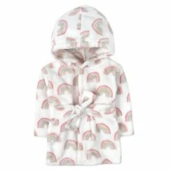 Buy ✨ Baby And Infant Bath Robe With Hood And Baby Beach Cover Up For Boys And 👧 Girls 0-9 Months (Radiant Rainbows) 🔔