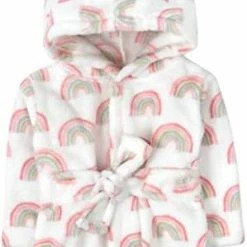 Buy ✨ Baby And Infant Bath Robe With Hood And Baby Beach Cover Up For Boys And 👧 Girls 0-9 Months (Radiant Rainbows) 🔔 -Sleepwear & Robes Sales 41YrcNLzMoL. AC