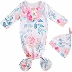 Best reviews of ✨ Infant Newborn Baby 👧 Girls Floral Sleep Gown Headband Sleepwear Romper Sleeping Bags Outfits Mini Floral 🔥 -Sleepwear & Robes Sales 41ZLPcrWNL. AC