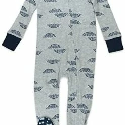 Cheapest 🔥 HonestBaby Baby Organic Cotton Snug-fit Footed Pajamas Flower Power ✔️ -Sleepwear & Robes Sales 41ZRMcqVvL. AC
