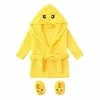 Discount 👏 Cartoon Bathrobes 0-12 Months Infant Boys 👧 Girls Cartoon Flannel Bathrobes Hoodie 🧥 Coat Footwear Outfits Cotton Soft Yellow 🥰
