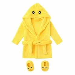 Discount ๐ Cartoon Bathrobes 0-12 Months Infant Boys ๐ง Girls Cartoon Flannel Bathrobes Hoodie ๐งฅ Coat Footwear Outfits Cotton Soft Yellow ๐ฅฐ