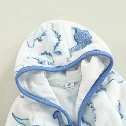 Cheapest 👍 Mubineo Newborn Infant Baby Boy Girl Cute Animal Plush Robe Dinosaur Unisex Bathrobe White Leopard Print 🛒 -Sleepwear & Robes Sales 41bjpY3rWkL