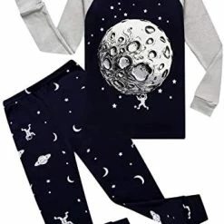 Outlet 🎉 Family Feeling Dinosaur Little Boys Kids Pajamas Sets 100% Cotton Pjs Glow-in-the-dark/6971 ❤️ -Sleepwear & Robes Sales 41d8zwCxgYL. AC