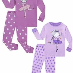 Best deal 🥰 KikizYe Little Big 👧 Girls Pajamas Set Long Sleeve PJs 100% Cotton Pyjamas 👧 Girls/895 😀 -Sleepwear & Robes Sales 41drEKKfDL. AC