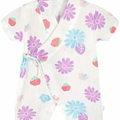 Discount 👍 PAUBOLI Kimono Robe Newborn Cotton Yarn Robe Baby Romper Infant Japanese Pajamas… Strawberry 💯 -Sleepwear & Robes Sales 41dsb E 2yS. AC