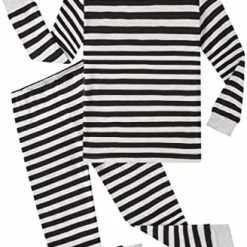 Coupon 🌟 Family Feeling Little Boys Pajamas Sets 100% Cotton Pjs Toddler Kids Pj Striped/blue6119 👍 -Sleepwear & Robes Sales 41eN7gimiaL. AC