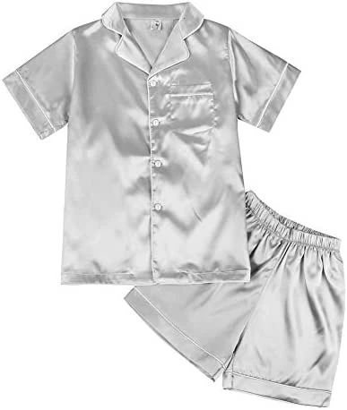 Deals ๐ Weixinbuy Pajama Set For Kid Baby Boy Girl Button-up Silk Pajama Sleepwear Nightwear Loungewear Clothes Set Gifts For Kids Red (short Sleeve) ๐ 14 Deals ๐ Weixinbuy Pajama Set For Kid Baby Boy Girl Button-up Silk Pajama Sleepwear Nightwear Loungewear Clothes Set Gifts For Kids Red (short Sleeve) ๐ - Image 14