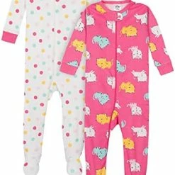 Cheap 🎁 Gerber Baby 👧 Girls' 2-Pack Footed Pajamas Rose Garden Yellow 👍 -Sleepwear & Robes Sales 41fU 4v5ZOL. AC