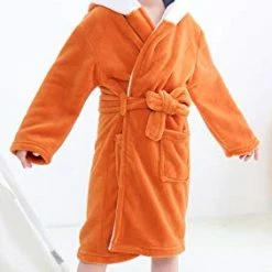 Flash Sale ⭐ Baby Unisex Plush Animal Hooded Robe For Toddler Multicolored Sleepwear Fox ✔️ -Sleepwear & Robes Sales 41fkqq8h0xL