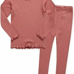 Budget 🛒 VAENAIT BABY 6M-12Y Kids Unisex 👧 Girls & Boys Soft Comfy Modal Tencel Shirring Sleepwear Pajamas 2pcs Set A-11-ivory 😀 -Sleepwear & Robes Sales 41fmIcbBbYL. AC