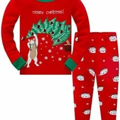 Brand new 😍 Girls Unicorn Pajamas Toddler 🔔 Christmas Pajamas Long Sleeve 100% Cotton PJs 2pcs Kids Sleepwear Unicorn(glow In Dark) 😍 -Sleepwear & Robes Sales 41g8thOksZL. AC