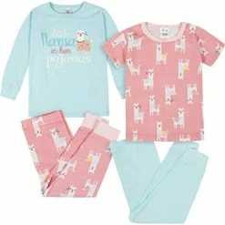 Discount 🔥 Gerber Baby 👧 Girls Toddler Snug Fit 4-Piece Pajama Set Unicorn 👏 -Sleepwear & Robes Sales 41gjbzGo2tL. AC