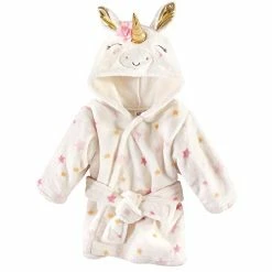 Promo 👍 Luvable Friends Unisex Baby Plush Bathrobe, Floral, 0-9M 🔔 -Sleepwear & Robes Sales 41hORg9H7zL