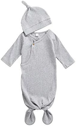 New 🛒 Unisex Infant Baby Gown Sleeping Bag Newborn Boy Girl Knotted Sleeper Nighgown Pajamas Coming Home Outfits B Green 💯 1 New 🛒 Unisex Infant Baby Gown Sleeping Bag Newborn Boy Girl Knotted Sleeper Nighgown Pajamas Coming Home Outfits B Green 💯