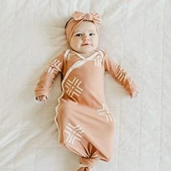 Best Pirce 🔥 Newborn Knotted Gown "Mesa" By Copper Pearl 🎉 -Sleepwear & Robes Sales 41j0b18JlfL