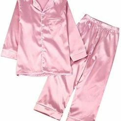 Deals ๐ Weixinbuy Pajama Set For Kid Baby Boy Girl Button-up Silk Pajama Sleepwear Nightwear Loungewear Clothes Set Gifts For Kids Red (short Sleeve) ๐ 20 Deals ๐ Weixinbuy Pajama Set For Kid Baby Boy Girl Button-up Silk Pajama Sleepwear Nightwear Loungewear Clothes Set Gifts For Kids Red (short Sleeve) ๐ -Sleepwear & Robes Sales 41j1iwht77L. AC