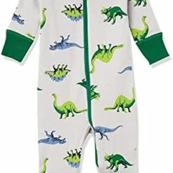 Budget 🎁 Moon And Back By Hanna Andersson Unisex Babies' One-Piece Organic Cotton Footless Pajamas Yellow, Stripe 🔔 -Sleepwear & Robes Sales 41kO0EtWAIS. AC
