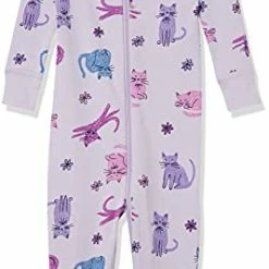 Flash Sale 🧨 Moon And Back By Hanna Andersson Baby 👧 Girls' One-Piece Organic Cotton Footless Pajamas Pink Flowers ✨